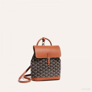 Goyard Alpin Mini Backpack Çantası Siyah Kahverengi | GY-ALM3475
