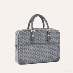 Goyard Ambassade MM Document Case Evrak Çantası Gri | GY-EAZ1004