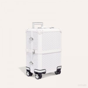 Goyard BOURGET PM TROLLEY CASE Valiz Beyaz | GY-NIM5164