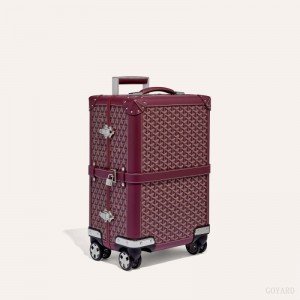 Goyard BOURGET PM TROLLEY CASE Valiz Bordo | GY-OFY4386
