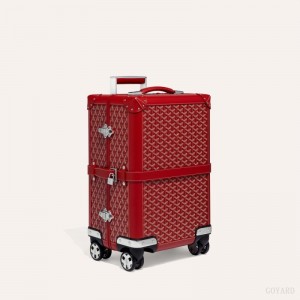 Goyard BOURGET PM TROLLEY CASE Valiz Kırmızı | GY-YCJ2397