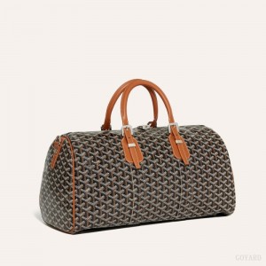Goyard Boston 45 bag Seyahat Çantası Siyah Kahverengi | GY-YKZ0664