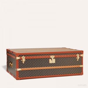 Goyard CABINE TRUNK Valiz Siyah Kahverengi | GY-CNT3181