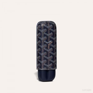 Goyard CHURCHILL 2 CIGAR CASE Aksesuar Lacivert Mavi | GY-SKN1139