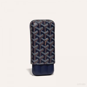 Goyard CHURCHILL 3 CIGAR CASE Vaka Çantası Lacivert Mavi | GY-HYA4329