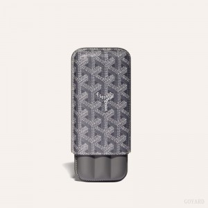 Goyard CHURCHILL 3 CIGAR CASE Vaka Çantası Gri | GY-SOD6741