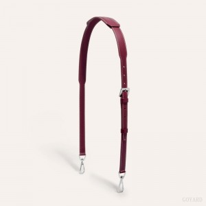 Goyard CUIR MM STRAP Çanta Kayışı Bordo | GY-RYL9352