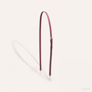 Goyard CUIR PM STRAP Çanta Kayışı Bordo | GY-XHI1268