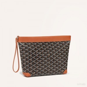 Goyard Conti pouch Kese Çanta Siyah Kahverengi | GY-MUU9366