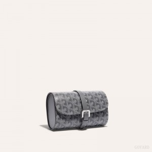 Goyard DOUBLE TRAVEL WATCH CASE Aksesuar Gri | GY-VNF8626