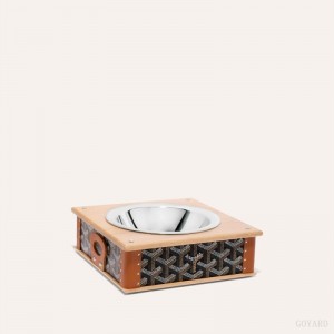 Goyard EDMOND SINGLE BOWL Aksesuar Siyah Kahverengi | GY-DHF0911