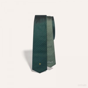 Goyard Eldredge Bicolore tie Kravatlar Yeşil | GY-AAP2001