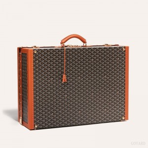 Goyard GRAND HÔTEL 65 CASE Valiz Siyah Kahverengi | GY-HHJ7558