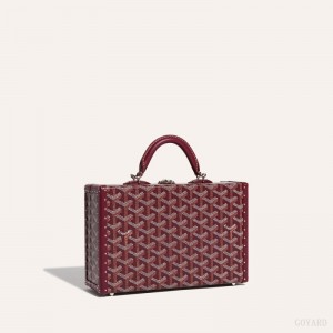 Goyard Grand Hôtel Trunk Bag Omuz Çantası Bordo | GY-QIE0220