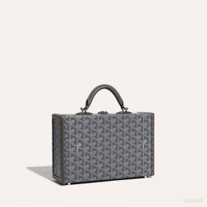 Goyard Grand Hôtel Trunk Bag Omuz Çantası Gri | GY-SZV8739