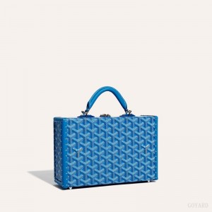 Goyard Grand Hôtel Trunk Bag Omuz Çantası Mavi | GY-PXT1027