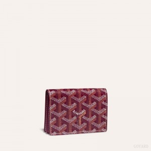 Goyard MALESHERBES CARD WALLET Kartlık Bordo | GY-FQH8186