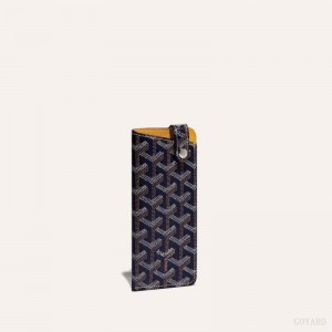 Goyard MONTMARTRE PM GLASSES CASE Vaka Çantası Lacivert Mavi | GY-VUI1591