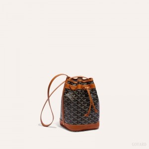 Goyard PETIT FLOT BUCKET BAG Omuz Çantası Siyah Kahverengi | GY-OGD2127