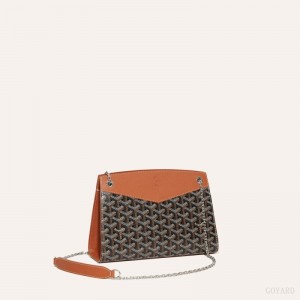 Goyard Rouette Structuré PM Bag Omuz Çantası Siyah Kahverengi | GY-RVN0974