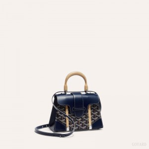 Goyard SAÏGON STRUCTURE MINI BAG Çantası Lacivert Mavi | GY-AVI5067