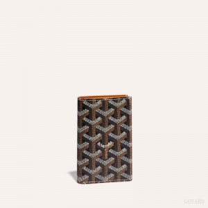 Goyard SAINT-PIERRE CARD WALLET Kartlık Siyah Kahverengi | GY-GLQ2181