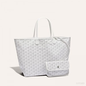 Goyard SAINT LOUIS PM BAG Tote Çanta Beyaz | GY-DJY1170