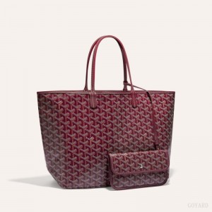 Goyard SAINT LOUIS PM BAG Tote Çanta Bordo | GY-GWP4175