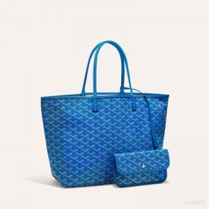 Goyard SAINT LOUIS PM BAG Tote Çanta Mavi | GY-IOD3703