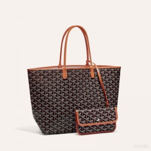 Goyard SAINT LOUIS PM BAG Tote Çanta Siyah Kahverengi | GY-CJO0985