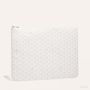Goyard SENAT GM DOCUMENT CASE Kese Çanta Beyaz | GY-BPH4531