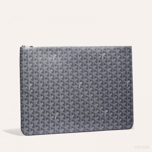 Goyard SENAT GM DOCUMENT CASE Kese Çanta Gri | GY-RLX9760