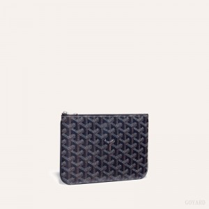 Goyard SÉNAT PM POCKET Küçük Deri Ürünler Lacivert Mavi | GY-AXU9956