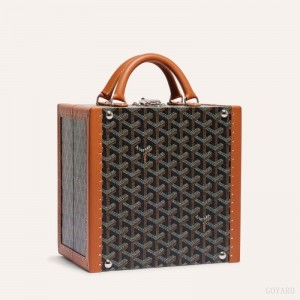 Goyard TRAVEL BOWL Boxes Siyah Kahverengi | GY-AMW3547