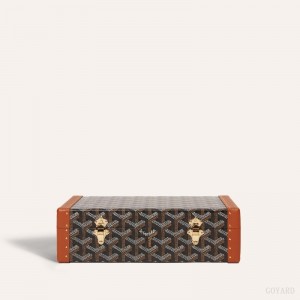 Goyard VENDÔME JEWELLERY CASE Boxes Siyah Kahverengi | GY-JLM1839