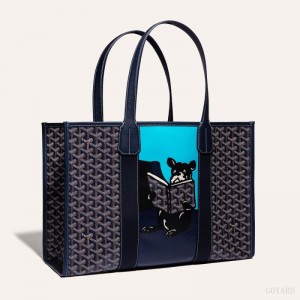 Goyard VILLETTE TOTE BAG Çantası Lacivert Mavi | GY-TBJ7954
