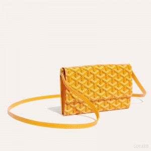 Goyard Varenne Continental Wallet Omuz Çantası Sarı | GY-LIV3758