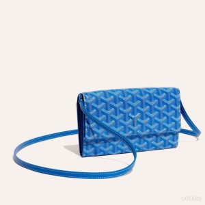 Goyard Varenne Continental Wallet Omuz Çantası Mavi | GY-RAS2463
