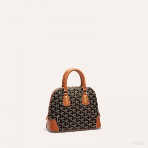 Goyard Vendôme Mini Bag Çantası Siyah Kahverengi | GY-GCJ8466