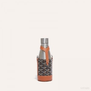 Goyard Yonne PM Case & Flask Aksesuar Siyah Kahverengi | GY-NJI5930