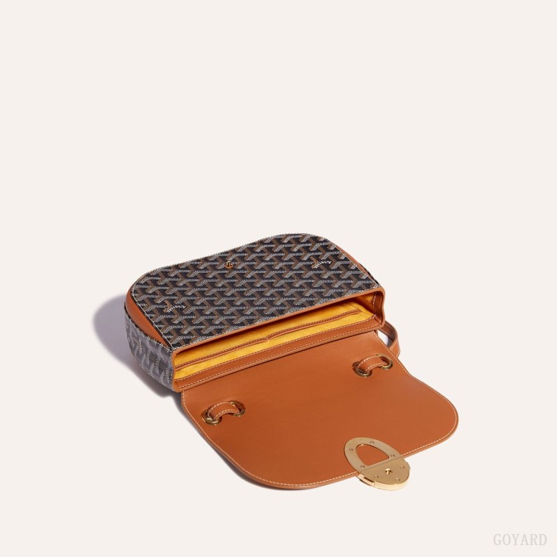 Goyard 233 bag Omuz Çantası Siyah Kahverengi | GY-BFA5273