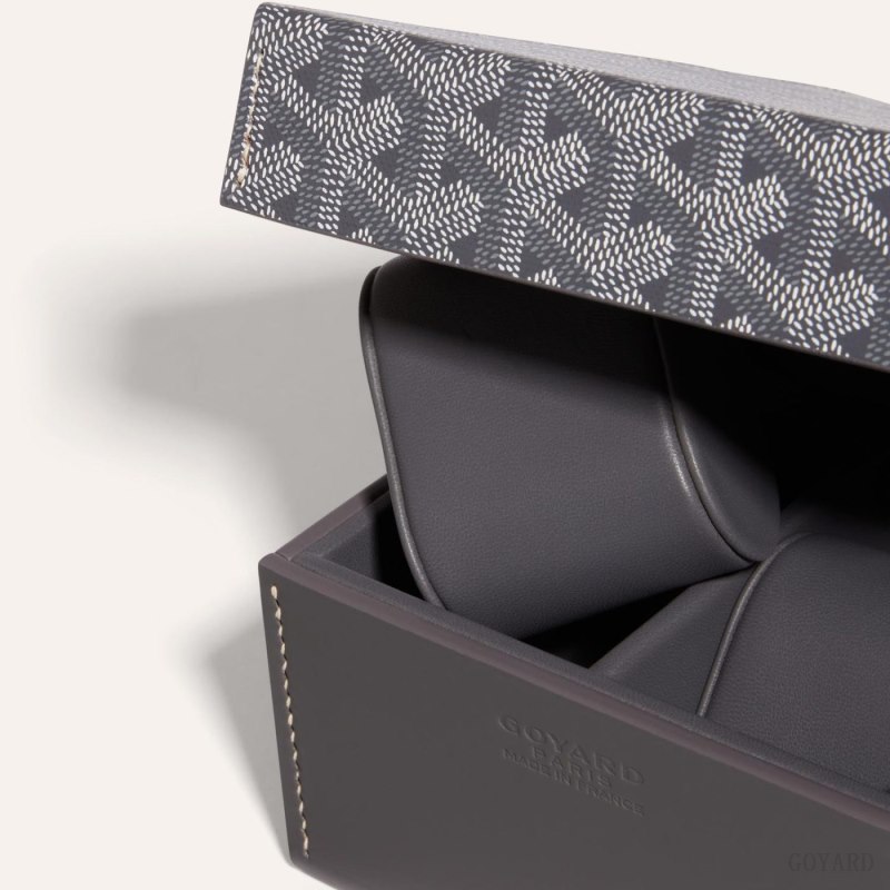 Goyard 4 WATCH CASE Boxes Gri | GY-HAV4248