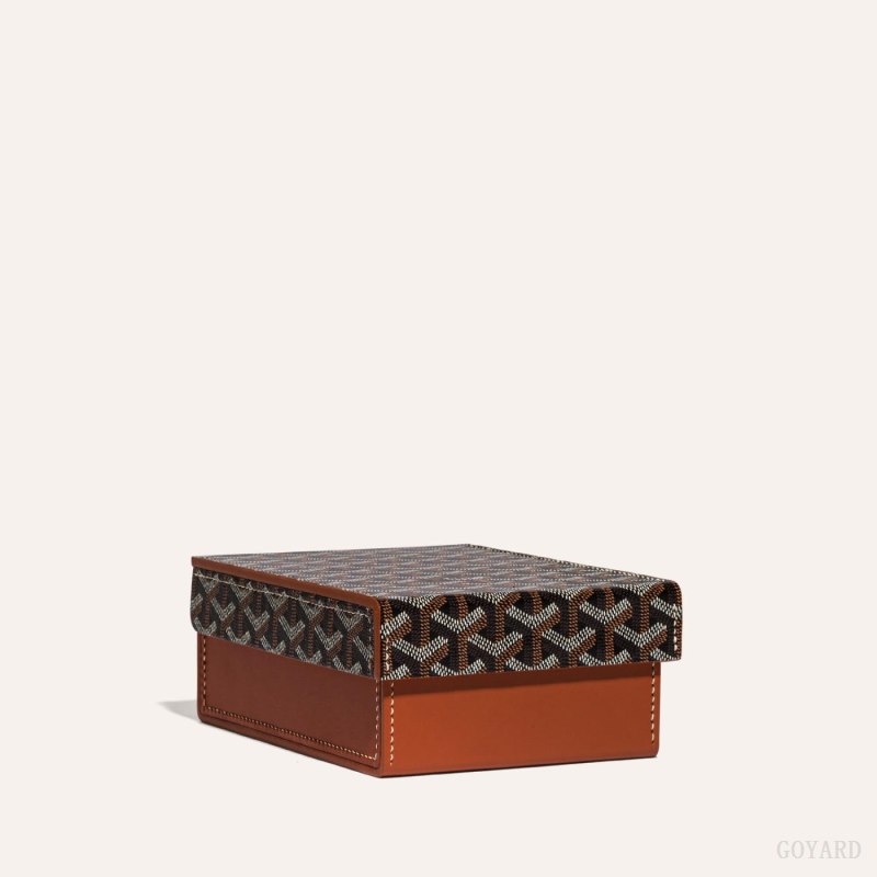 Goyard 4 WATCH CASE Boxes Siyah Kahverengi | GY-GMG4811