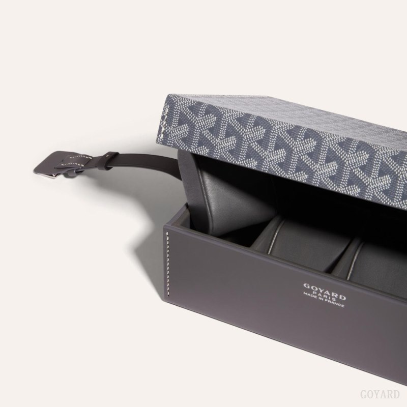Goyard 8 WATCH CASE Boxes Gri | GY-NKH2834