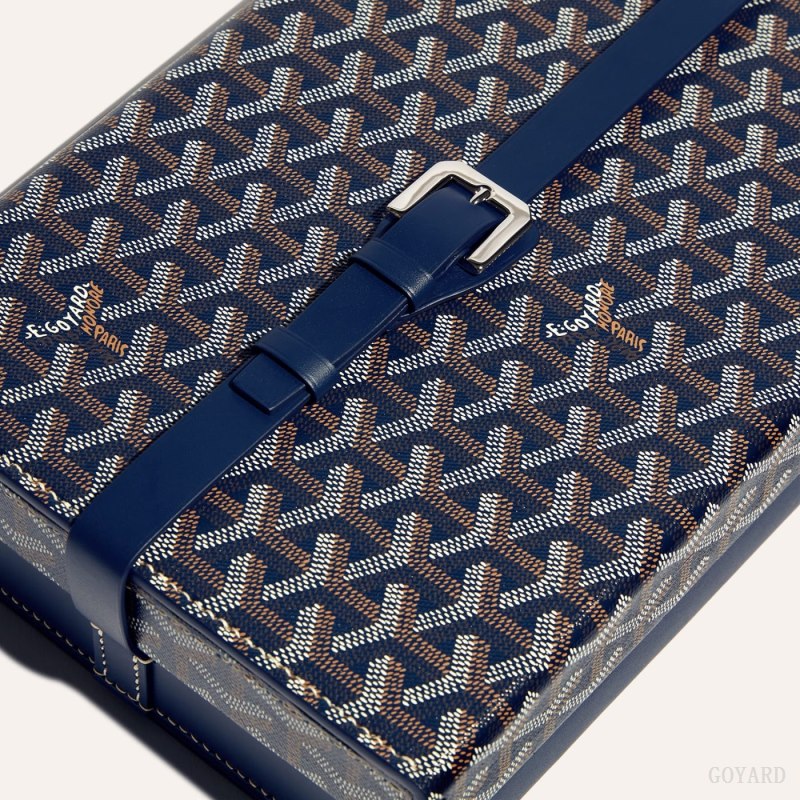 Goyard 8 WATCH CASE Boxes Lacivert Mavi | GY-EUT4233