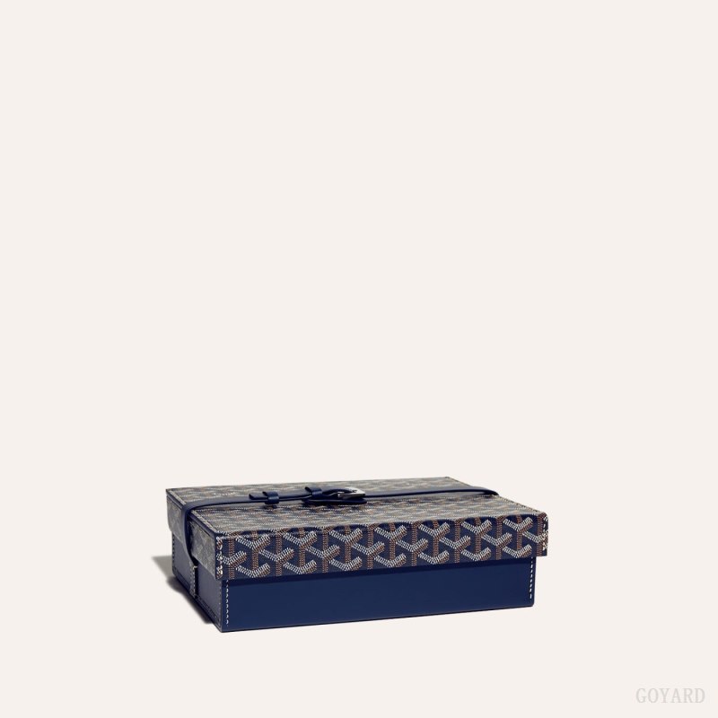 Goyard 8 WATCH CASE Boxes Lacivert Mavi | GY-EUT4233