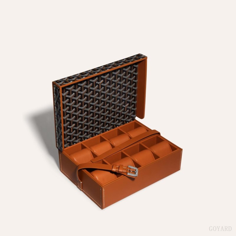 Goyard 8 WATCH CASE Boxes Siyah Kahverengi | GY-EPD1030