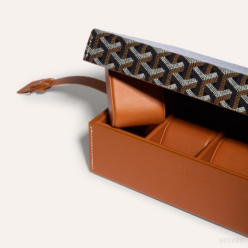 Goyard 8 WATCH CASE Boxes Siyah Kahverengi | GY-EPD1030