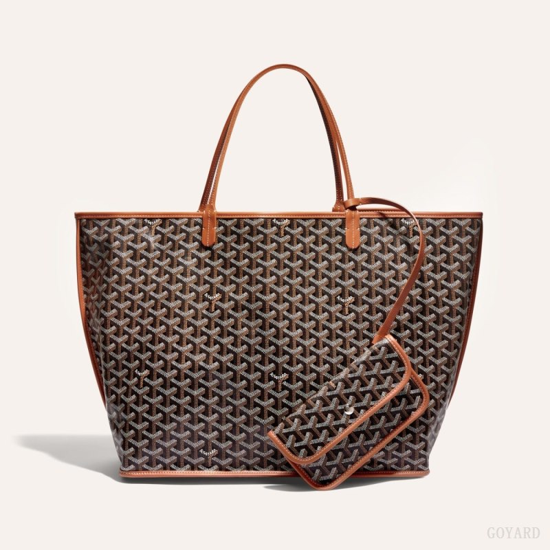 Goyard ANJOU GM BAG Tote Çanta Siyah Kahverengi | GY-WIY6776