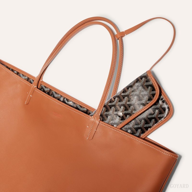 Goyard ANJOU GM BAG Tote Çanta Siyah Kahverengi | GY-WIY6776